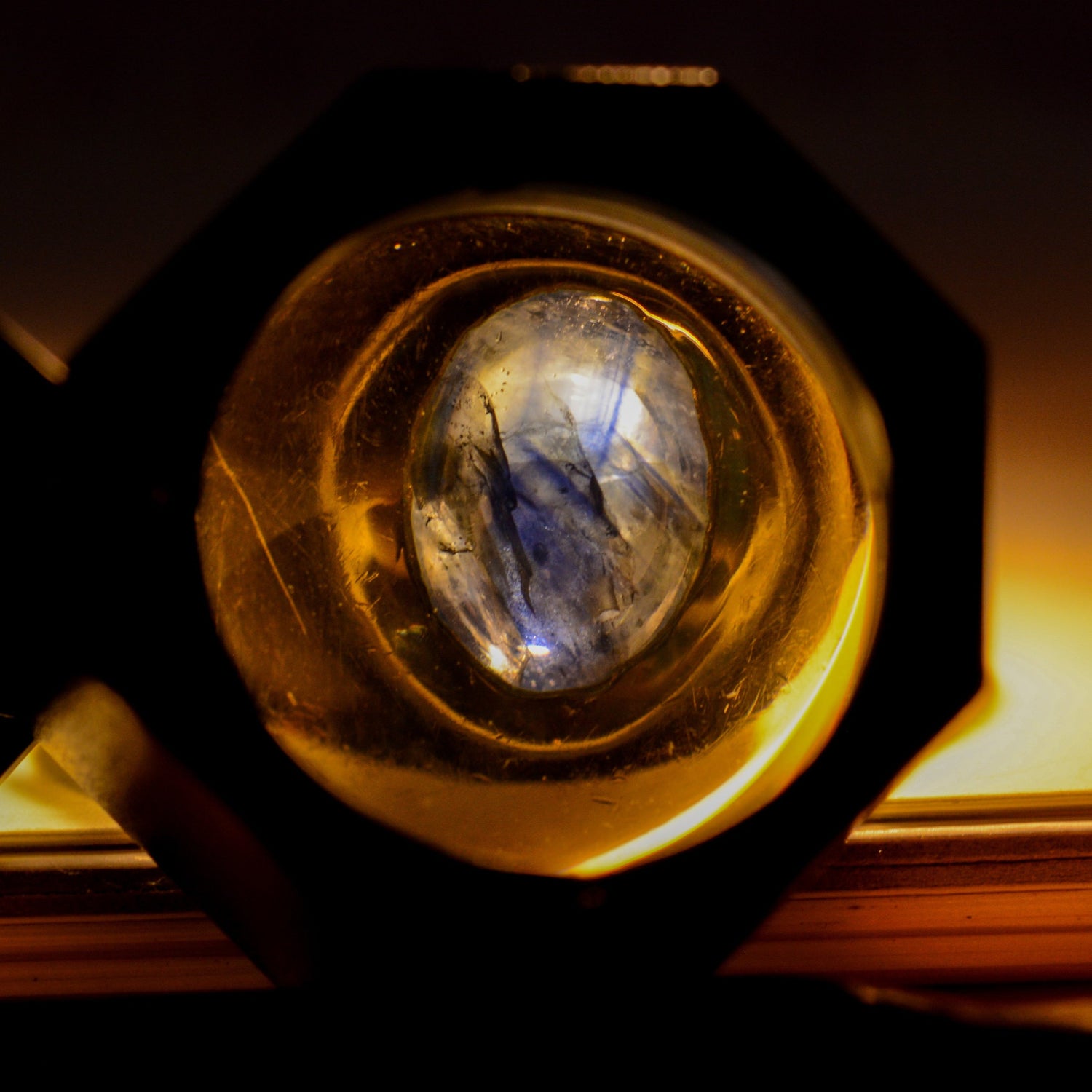 Close up of blue sapphire